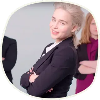 🐉 Emilia Clarke @lennysticker whatsapp stickers