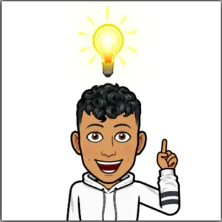 🤓 0b5cdb89 想法, 灯泡, 思考, 方案, 尤里卡, 灵感, 卡通 telegram sticker