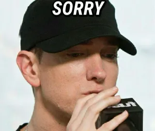 😞 264a6525 Eminem SORRY บุคคล, เพลง, แร็ปเปอร์, คนดัง telegram sticker