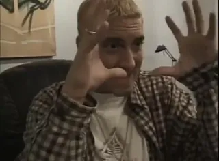 🍃 20cd6fee Eminem rapper, ca sĩ, nhạc sĩ, người nổi tiếng telegram sticker