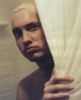 🍂 6245129a Eminem eminem, rapper, vòi sen, ca sĩ, tóc vàng hoe telegram sticker