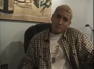 🍃 8b4a4bff Eminem rapper, âm nhạc, người nổi tiếng, ca sĩ, chân dung telegram sticker