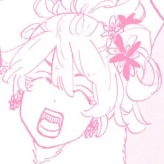 ☁️ 6f1b0b9e Anime, Merah muda, Kartun, Lucu, Bunga, Ekspresi telegram sticker