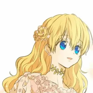 🎟 2e889b71 Anime, Desenho animado, Loira, Princesa, Garota telegram sticker