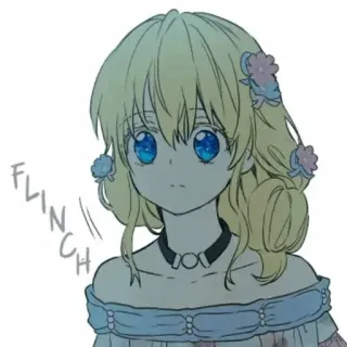 ✨ 31e5d3c3 FLINCH Anime, Garota, Assustar, Desenho animado telegram sticker