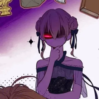 ✨ ff2183d9 Anime, Mangá, Personagem, Ilustração, Garota, Arte digital, Fantasia, Arte telegram sticker