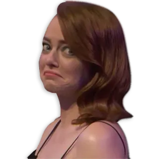 🙃 a9875953 Emma Stone selebriti, wanita, aktris, muka lucu, ekspresi, potret, emma stone whatsapp sticker