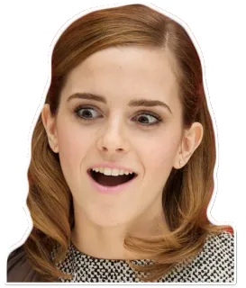 😃 09c7fa4e Emma Watson Emma Watson, Schauspielerin, Promi, Person, Gesicht telegram sticker