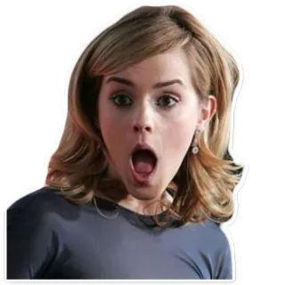 😵 4d72505d Promi, überrascht, Frau, geschockt, offener Mund telegram sticker