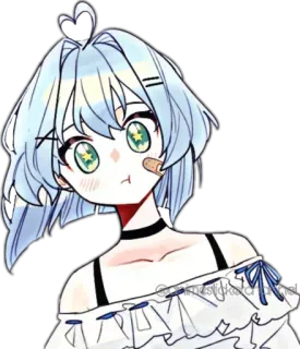 😕 3987a71d Anime, Fofo, Garota, Mangá, Desenho animado, Kawaii telegram sticker