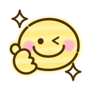 🌸 0299ebb7 Emoji, Occhiolino, Carino, Adesivo whatsapp sticker