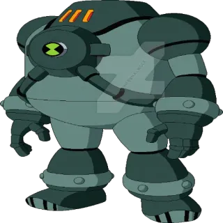 😎 1a828977 NRG Ben 10 Zeichentrickfigur, Science-Fiction, Alien, Cartoon, NRG, Ben 10 telegram sticker