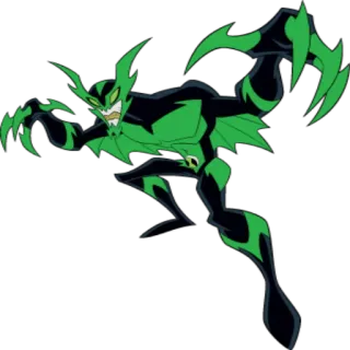 👿 27d7772c Ghostfreak Ben 10 Cartoon, Monster, Alien, Ghostfreak, Ben 10, Superheld telegram sticker