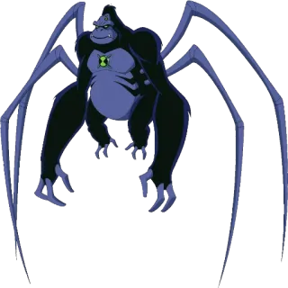 🤠 89ab1ad1 Cartoon, Monster, Spinne, Gorilla, Alien, Figur, Illustration telegram sticker