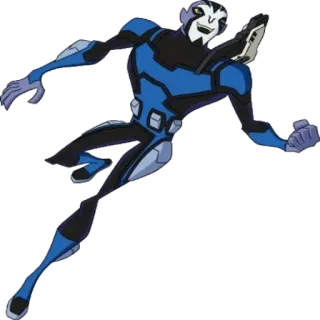 🤠 cb84b3c9 Comicfigur, blau, Figur, Science Fiction, futuristisch telegram sticker