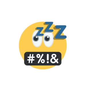 👀 76db815e 이모지, 욕설, 저속한 말, 불쾌한 telegram sticker