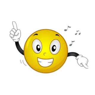 🎶 3c48fccd emoji, smiley face, cartoon telegram sticker