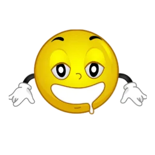 🤤 62746990 emoji, smiley face, drooling, cartoon telegram sticker