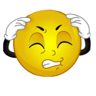 😖 c91e6a79 emoji, upset, frustrated, stressed telegram sticker