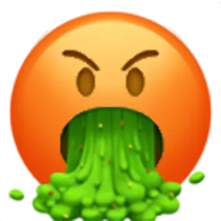 🤮 3666f43c Emoji, Doente, Vomitar, Vômito, Expressão, Rosto whatsapp sticker