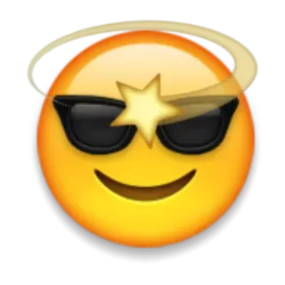 😎 9d9c3623 emoji, legal, óculos de sol, estrela, chocado, tonto whatsapp sticker