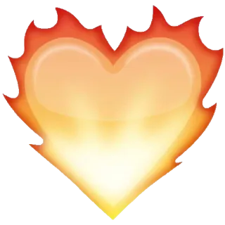 ❤️ caa2e8d4 coração, chama, fogo, amor, paixão, queimar whatsapp sticker