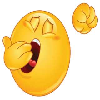 🥱 64cab7de 表情符号, 打哈欠, 困, 无聊 telegram sticker