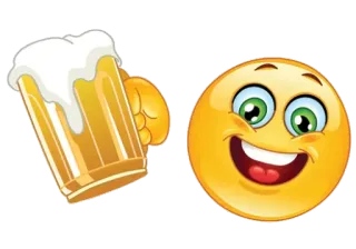 🍺 ba1d864c 啤酒, 表情符号, 饮料, 庆祝, 快乐 telegram sticker
