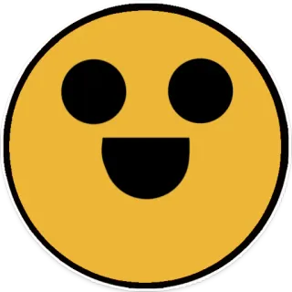 😁 004599a0 Emoji, Smiley, Amarillo, Feliz, Dibujo animado telegram sticker