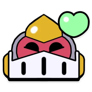 🥰 45c792e7 robot, corazón, sticker, amarillo, videojuego, icono, lindo telegram sticker