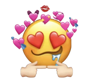 😍 db86f29d Emoji, Amour, Coeurs, Timide, Mignon, Flirt, Rouge telegram sticker