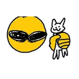 😾 0460619c 스티커, 이모티콘, 고양이, 만화, 밈, 유머 telegram sticker