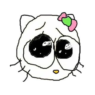 🐱 45289e37 Hello Kitty 헬로키티, 만화, 스티커, 고양이 telegram sticker