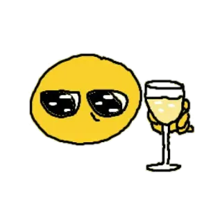 🙁 9d288d3f 이모지, 음주, 와인, 귀여운, 웃긴 telegram sticker