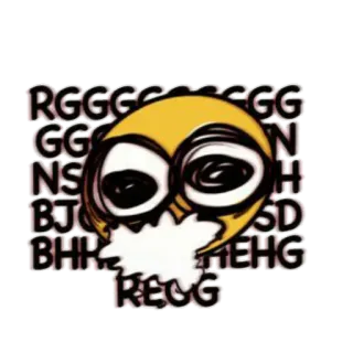 😠 b193ae53 RGGG 이모지, 미술, 스티커, 캐릭터, 얼굴, 추상, 웃긴, 밈 telegram sticker