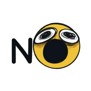 🙅‍♀ b8c867f2 NO 아니오, 화남, 짜증, 이모티콘, 만화 telegram sticker