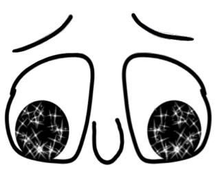 😃 4af783c6 ojos, brillante, dibujos animados, expresión, emoción whatsapp sticker