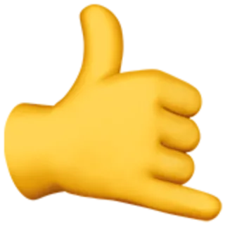 🤙 c5c3a177 chiamami, gesto della mano, emoji telegram sticker