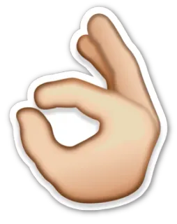 👌 10036694 Gesto della mano, Segno OK, Emoji, Internet, Gesto offensivo telegram sticker