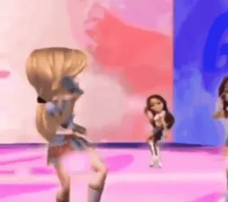 🤩 e948b2f1 boneka, Bratz, menari, animasi, hiburan telegram sticker