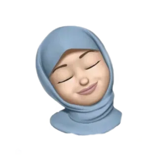 ☺️ 46a6509f Emoji, Femme, Hijab, Musulman, Islam, Paisible, Sommeil, Calme whatsapp sticker