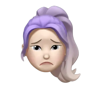 😖 a411046c 絵文字, 悲しい, ミーム絵文字, 泣く, デジタルアート telegram sticker