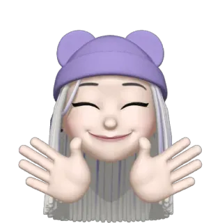 👐 26248acf cartoon, girl, hat, cute, avatar, friendly telegram sticker