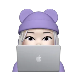 👩‍💻 38857ddc avatar, emoji, laptop, computer, girl, bear hat telegram sticker