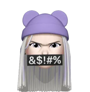 🤬 927f955c & $!#%@ emoji, sticker, angry, censored, swearing, profanity telegram sticker