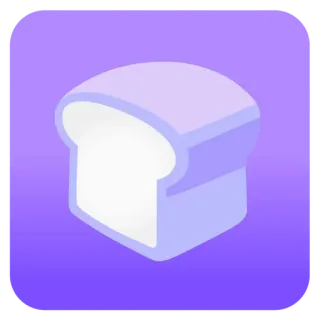 🍞 0207bdcb bánh mì, thức ăn, bánh mì nướng, tiệm bánh, isometric telegram sticker