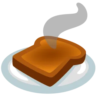 🍞 48afc4de Bánh mì nướng, Bánh mì, Thức ăn, Bữa sáng, Đĩa, Phim hoạt hình telegram sticker