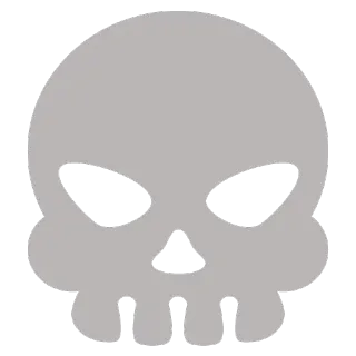 💀 3c07b6eb schedel, dood, gevaar, botten, skelet telegram sticker
