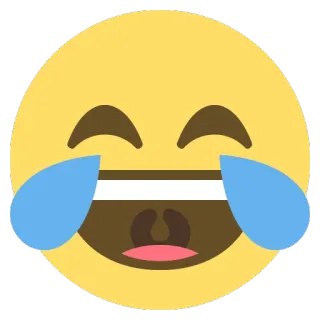 😂 5e9d46dc Emoji, Lachen, Huilend, Vreugde, Expressie, Geel telegram sticker