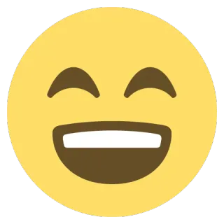 😄 fe530b56 Emoji, Blij, Glimlach, Vreugde, Gezicht telegram sticker